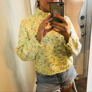 Vintage sultra multicolored cropped sweater